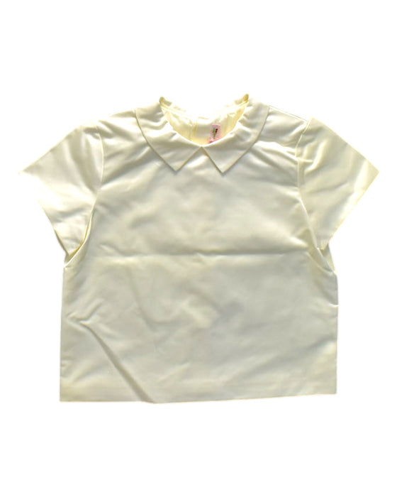 A Ivory Short Sleeve Tops from Bonpoint in size 10Y for girl. (Front View)