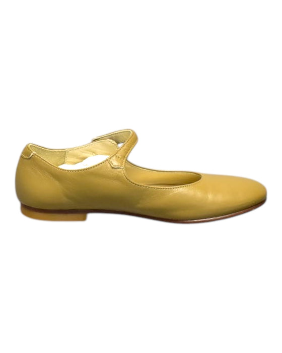 A Yellow Flats from Bonpoint in size 9Y for girl. (Front View)