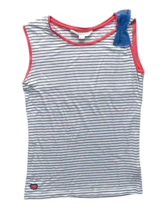 A Blue Sleeveless Tops from Chateau de Sable in size 10Y for girl. (Front View)