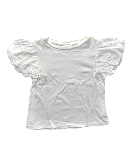A White Short Sleeve Tops from Seed in size 7Y for girl. (Front View)