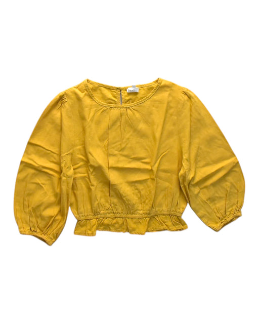 A Yellow Long Sleeve Tops from Seed in size 12Y for girl. (Front View)