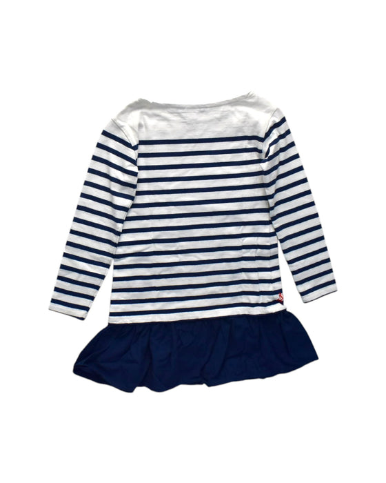 A Navy Long Sleeve Dresses from Polo Ralph Lauren in size 7Y for girl. (Back View)