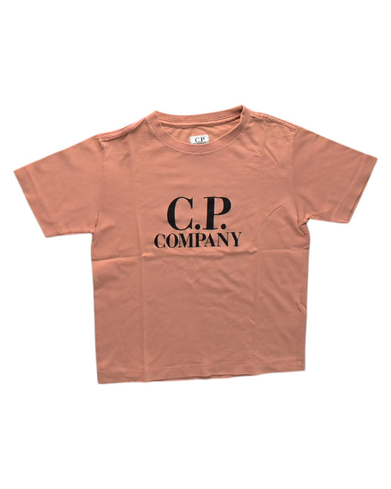 A Peach Short Sleeve T Shirts from C.P Company in size 13Y for neutral. (Front View)