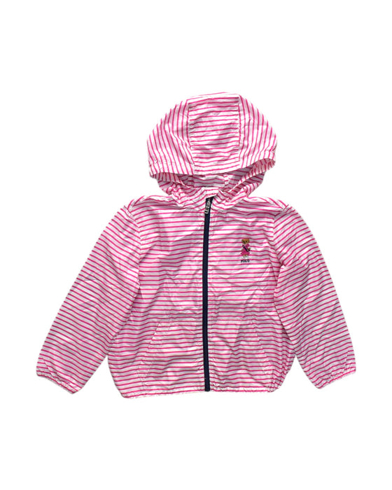 A Pink Rain Jackets from Polo Ralph Lauren in size 5T for neutral. (Front View)