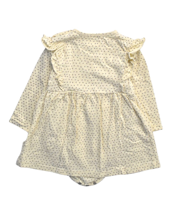 A Ivory Long Sleeve Dresses from Konges Sløjd in size 6-12M for girl. (Back View)