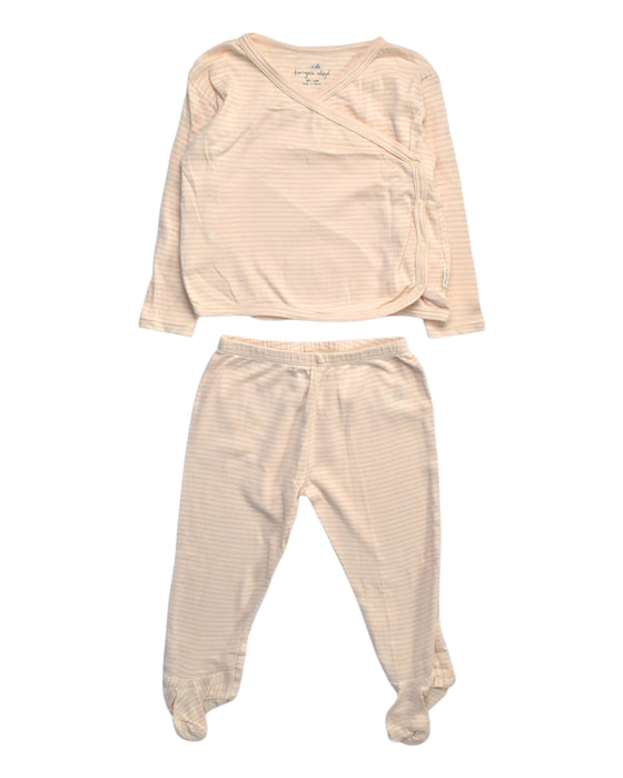 A Beige Pants Sets from Konges Sløjd in size 6-12M for girl. (Front View)