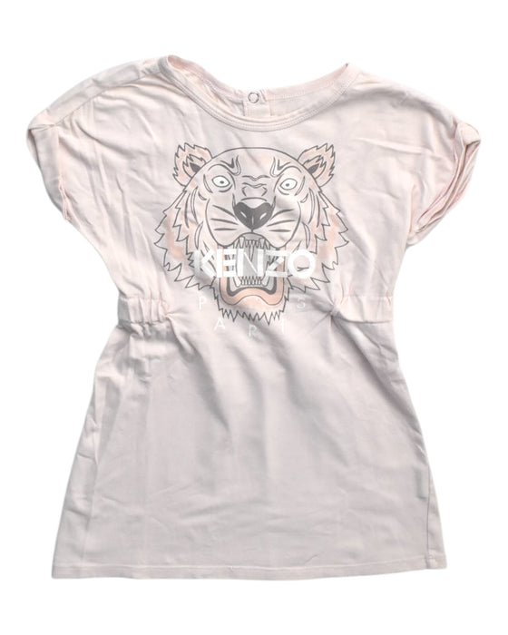 A Pink Short Sleeve Dresses from Kenzo in size 3T for girl. (Front View)