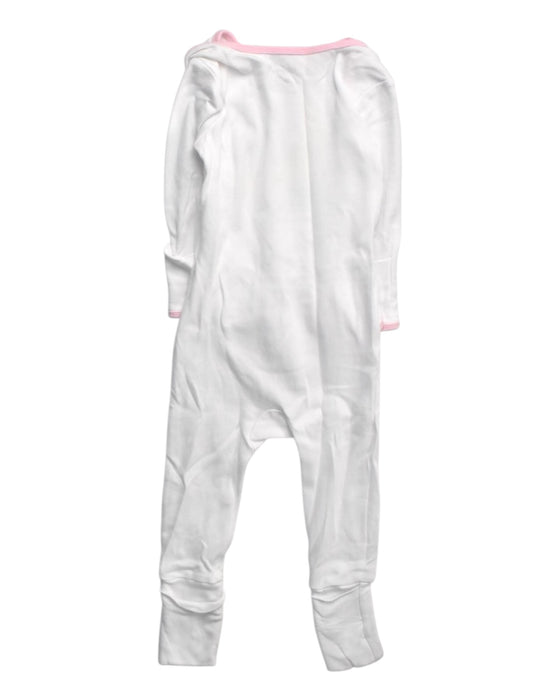 A White Pyjama Sets from Oeteo in size 6-12M for girl. (Back View)