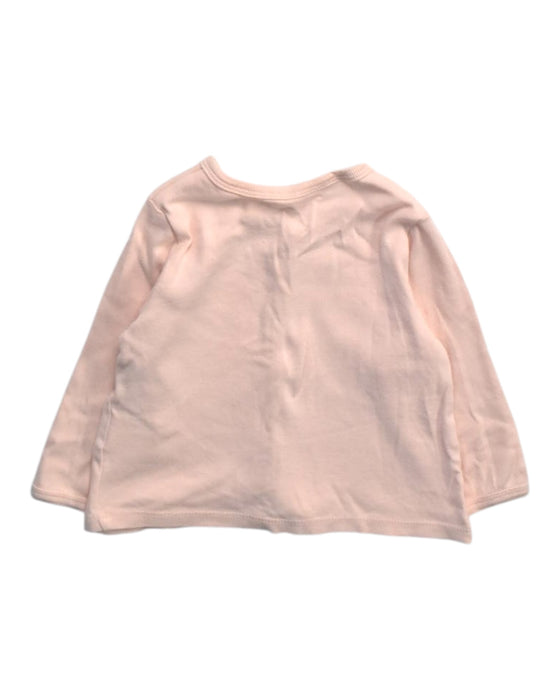 A Peach Cardigans from Le Petit Society in size 12-18M for girl. (Back View)