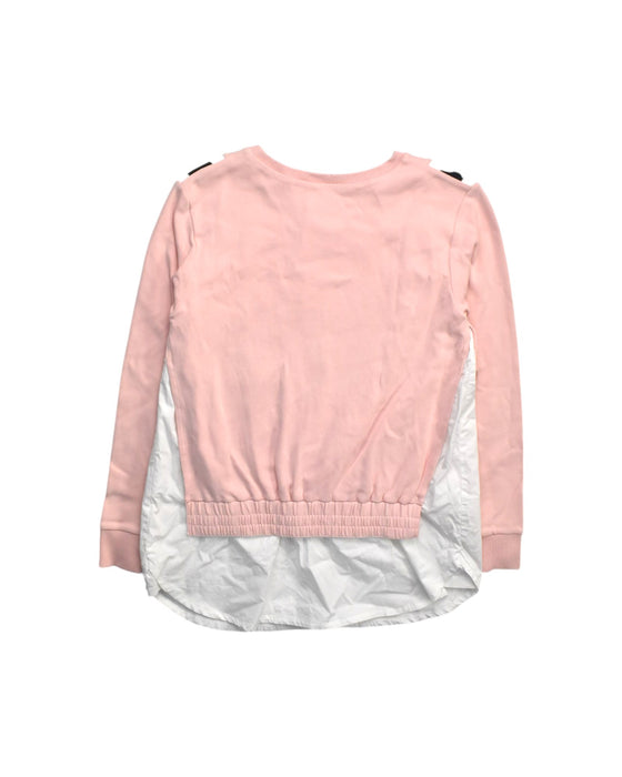 A Pink Long Sleeve Tops from DKNY in size 12Y for girl. (Back View)