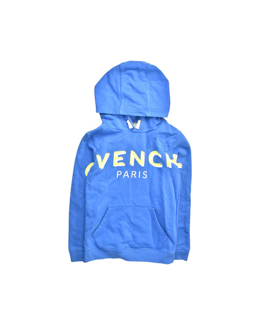A Blue Hooded Sweatshirts from Givenchy in size 10Y for boy. (Front View)