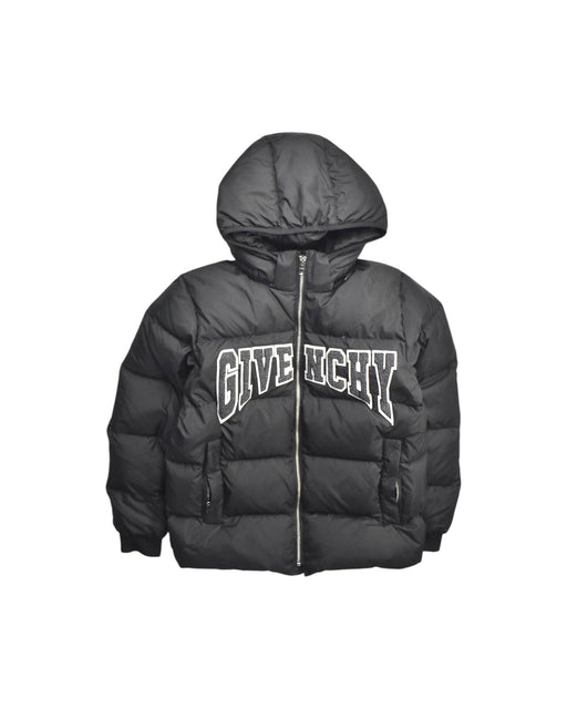 A Black Puffer/Quilted Coats & Outerwear from Givenchy in size 12Y for boy. (Front View)