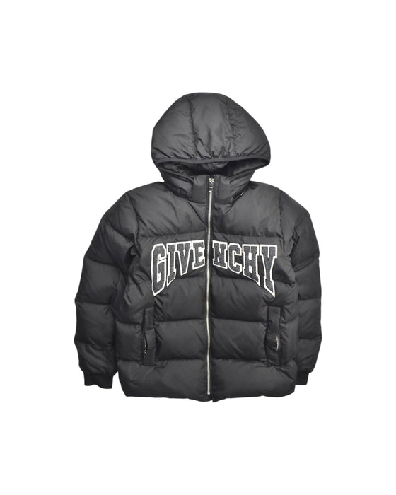A Black Puffer/Quilted Coats & Outerwear from Givenchy in size 12Y for boy. (Front View)