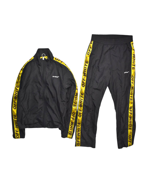 A Black Active Pants from OFF-WHITE in size 12Y for boy. (Front View)