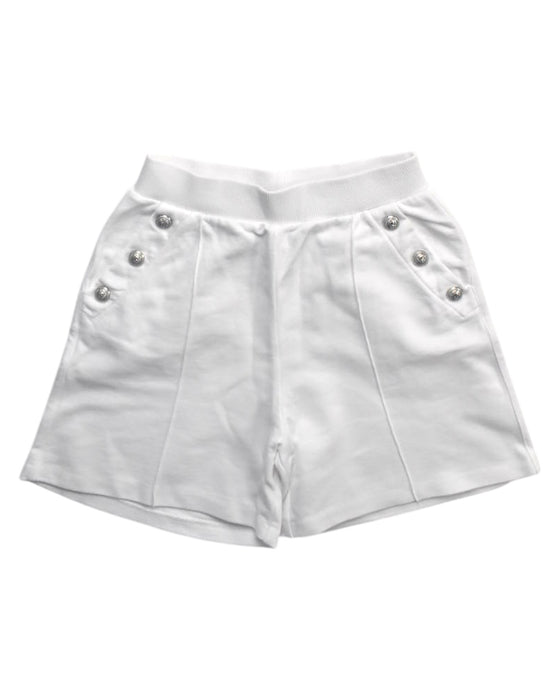 A White Shorts from Balmain in size 12Y for girl. (Front View)