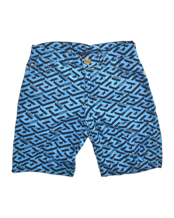 A Blue Shorts from Young Versace in size 8Y for boy. (Front View)