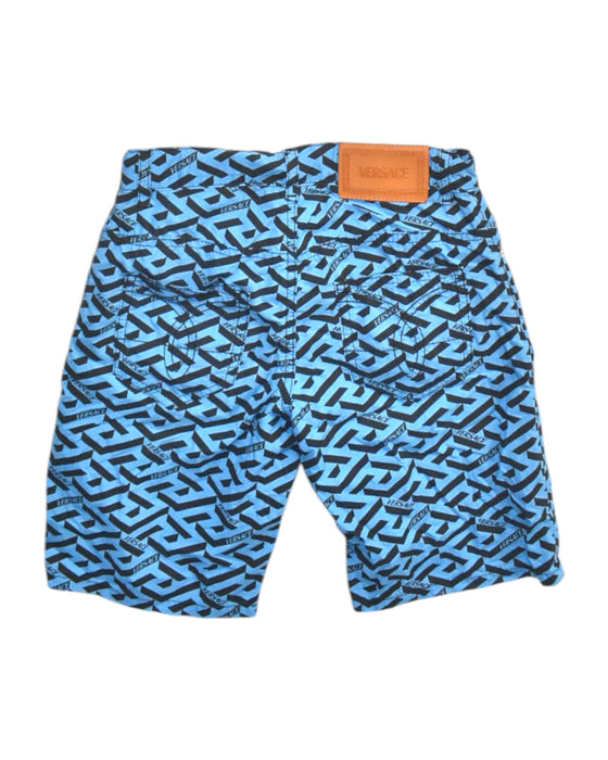 A Blue Shorts from Young Versace in size 8Y for boy. (Back View)