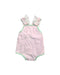 A Pink Sleeveless Rompers from The Beaufort Bonnet Company in size 6-12M for girl. (Front View)