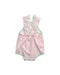 A Pink Sleeveless Rompers from The Beaufort Bonnet Company in size 6-12M for girl. (Back View)