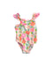 A Multicolour Swimsuits from Floatimini in size 6-12M for girl. (Front View)