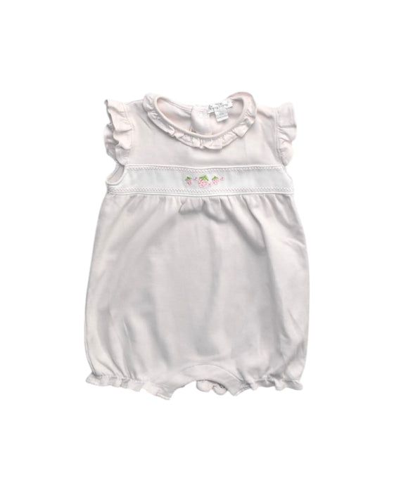 A White Sleeveless Rompers from Kissy Kissy in size 6-12M for girl. (Front View)