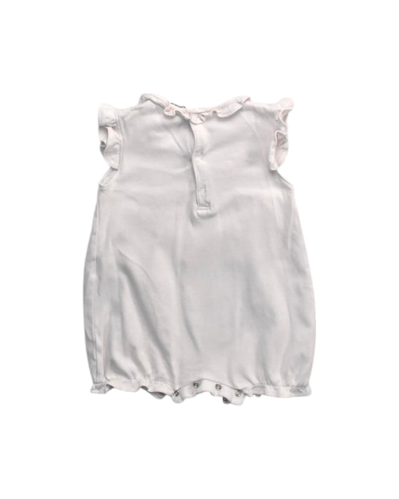 A White Sleeveless Rompers from Kissy Kissy in size 6-12M for girl. (Back View)