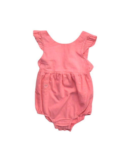 A Pink Sleveless Rompers from Chateau de Sable in size 6-12M for girl. (Front View)