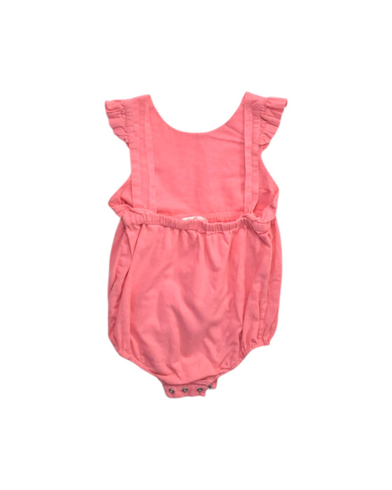 A Pink Sleveless Rompers from Chateau de Sable in size 6-12M for girl. (Back View)