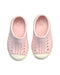 A Pink Slip Ons from Native Shoes in size 12-18M for girl. (Back View)