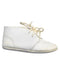 A White Booties from L'Amour in size 12-18M for girl. (Front View)