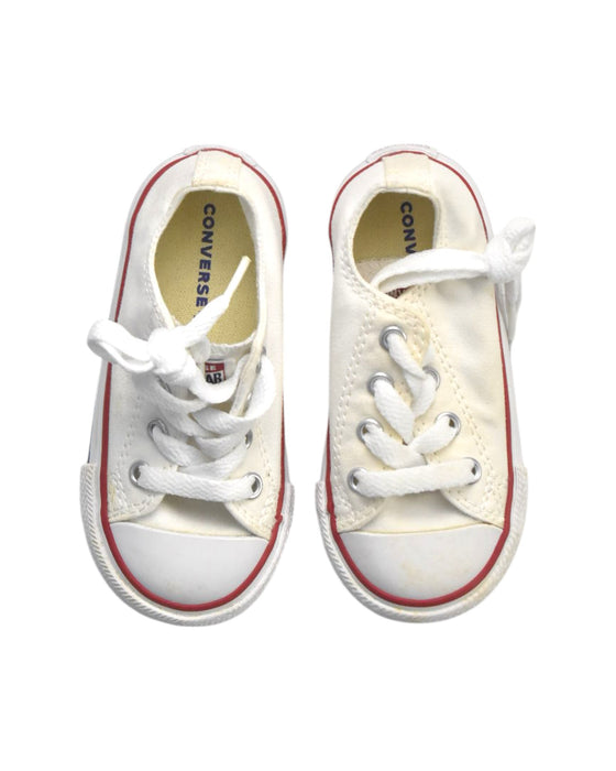 A White Sneakers from Converse in size 18-24M for neutral. (Back View)