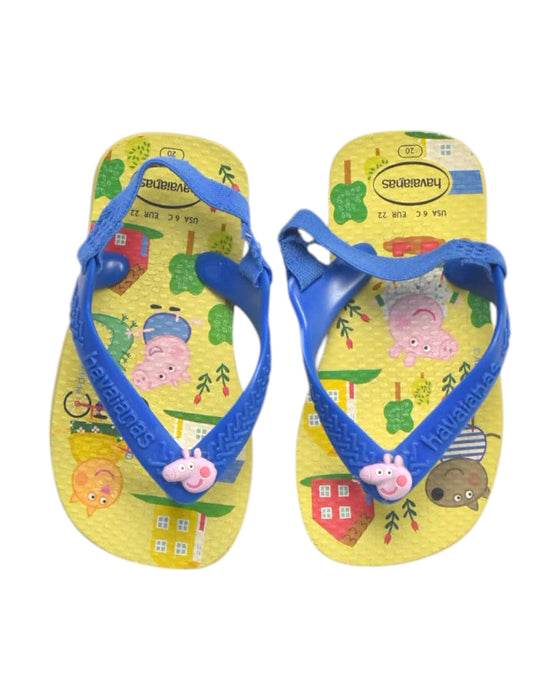A Multicolour Flip Flops from Havaianas in size 18-24M for boy. (Back View)