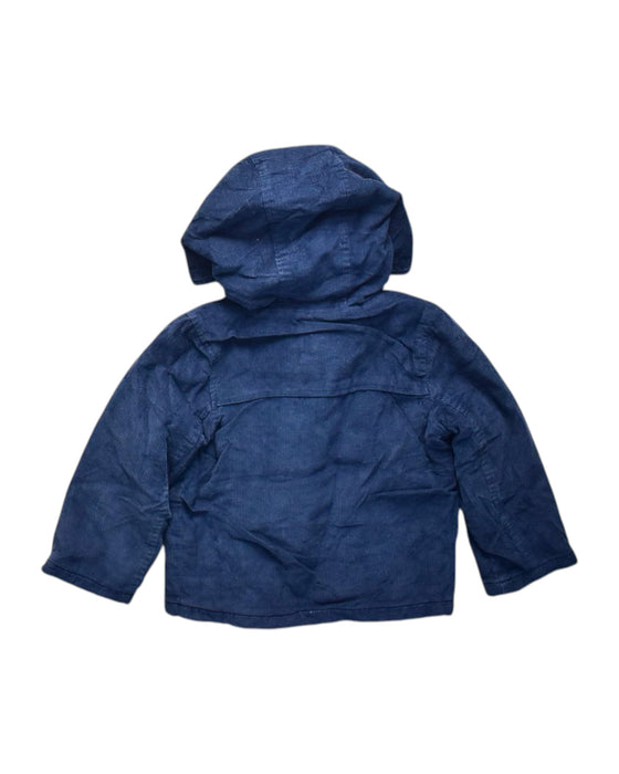 A Navy Coats from Baby Boden in size 3T for boy. (Back View)
