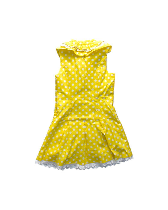 A Yellow Sleeveless Rompers from Nicholas & Bears in size 4T for girl. (Back View)