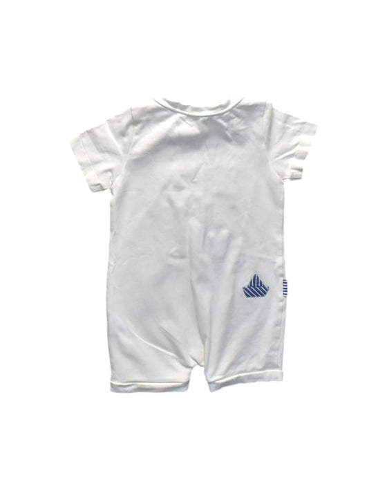 A White Short Sleeve Rompers from Nicholas & Bears in size 12-18M for neutral. (Back View)