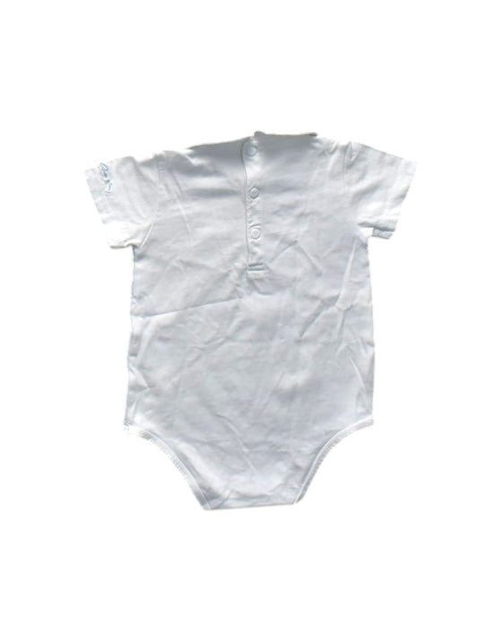 A White Short Sleeve Bodysuits from Armani Baby in size 6-12M for neutral. (Back View)