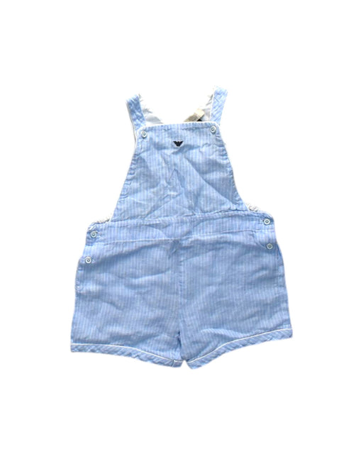 A Blue Overall Shorts from Armani Baby in size 6-12M for neutral. (Front View)