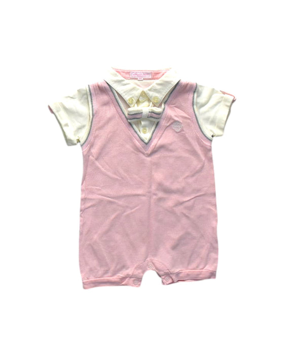 A Pink Short Sleeve Rompers from Nicholas & Bears in size 12-18M for boy. (Front View)