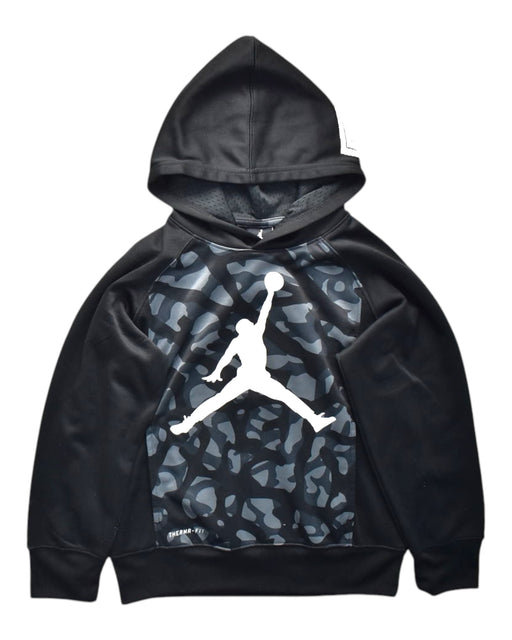 A Black Hooded Sweatshirts from Air Jordan in size 10Y for neutral. (Front View)