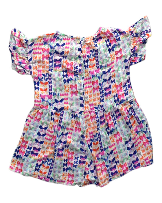 A Multicolour Short Sleeve Rompers from Crewcuts in size 4T for girl. (Back View)