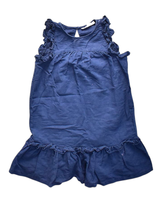 A Blue Sleeveless Dresses from Country Road in size 5T for girl. (Front View)
