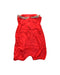 A Red Sleveless Rompers from Chateau de Sable in size 3-6M for girl. (Back View)