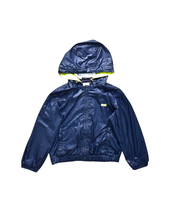 A Navy Rain Jackets from MSGM in size 6T for neutral. (Front View)