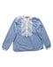 A Blue Long Sleeve Shirts from Bonpoint in size 10Y for girl. (Front View)