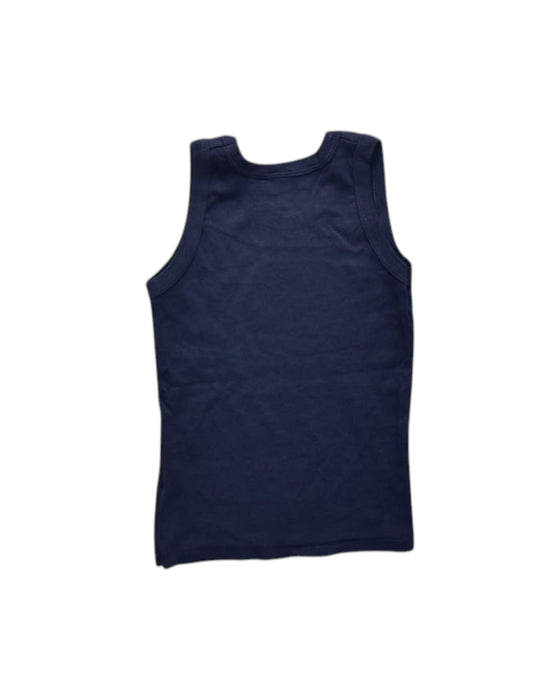 A Navy Sleeveless T Shirts from Petit Bateau in size 6T for neutral. (Back View)