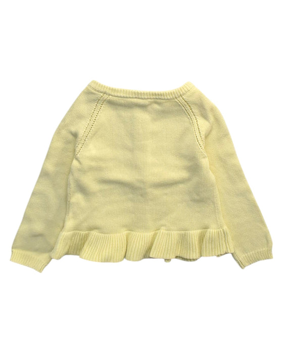 A Yellow Cardigans from Jamie Kay in size 2T for girl. (Back View)