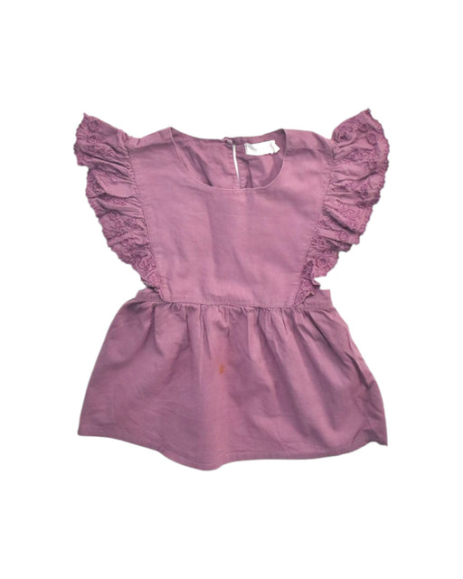 A Purple Sleeveless Dresses from Jamie Kay in size 3T for girl. (Front View)