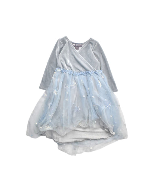 A Blue Long Sleeve Dresses from EleStory in size 3T for girl. (Front View)