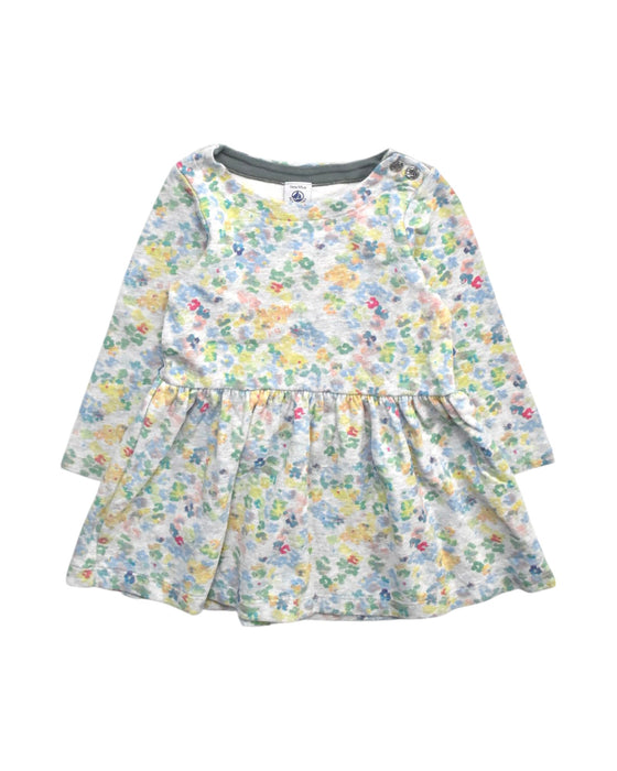 A Multicolour Long Sleeve Dresses from Petit Bateau in size 3T for girl. (Front View)