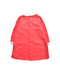 A Red Long Sleeve Dresses from Petit Bateau in size 3T for girl. (Back View)